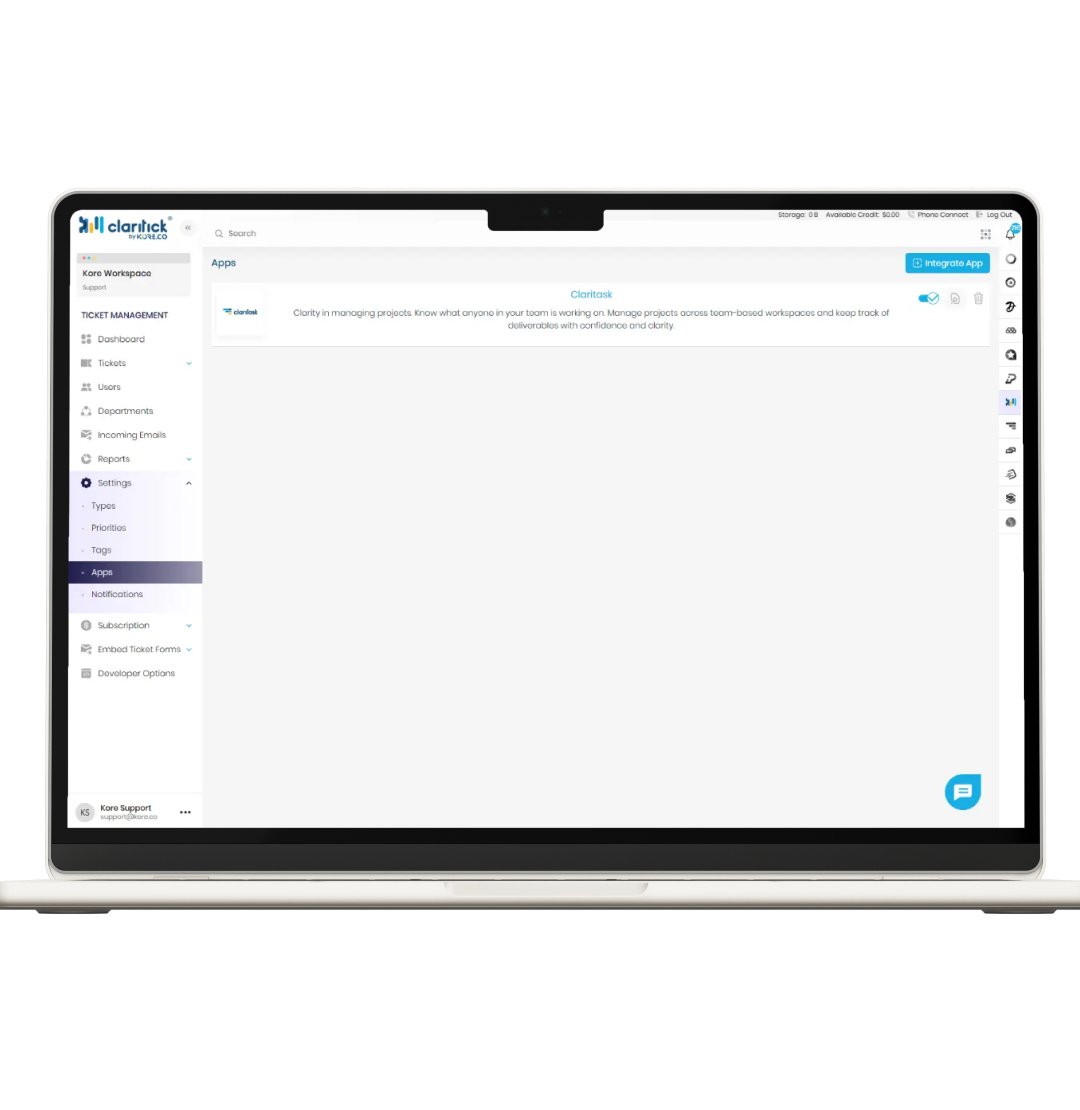 Connect Claritask